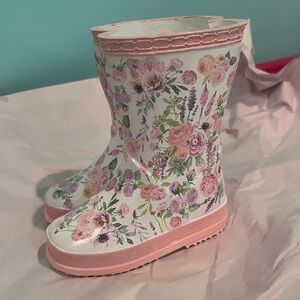 Easter rain boot decor